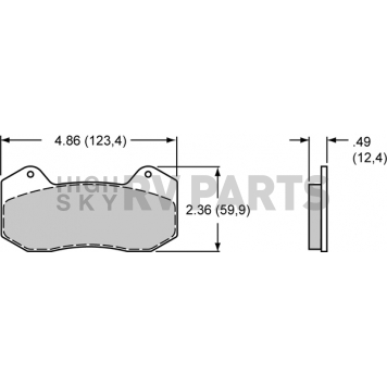 Wilwood Brakes Brake Pad - 150-14780K