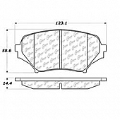 Stop Tech/ Power Slot Brake Pad - 105.11790