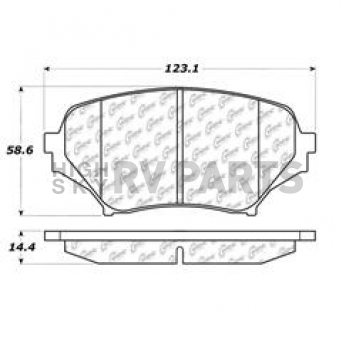 Stop Tech/ Power Slot Brake Pad - 105.11790