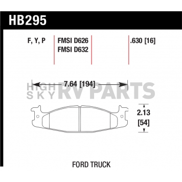 Hawk Performance Brake Pad - HB295Y.630-1