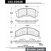 Stop Tech/ Power Slot Brake Pad - 102.02620