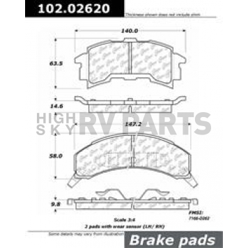 Stop Tech/ Power Slot Brake Pad - 102.02620