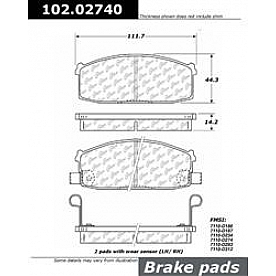 Stop Tech/ Power Slot Brake Pad - 102.02740