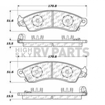Stop Tech/ Power Slot Brake Pad - 300.04120