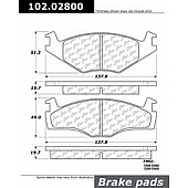 Stop Tech/ Power Slot Brake Pad - 102.02800