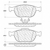 Stop Tech/ Power Slot Brake Pad - 100.09154