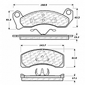 Stop Tech/ Power Slot Brake Pad - 300.04310