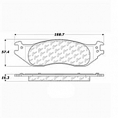 Stop Tech/ Power Slot Brake Pad - 100.09722