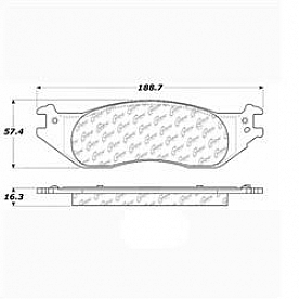 Stop Tech/ Power Slot Brake Pad - 100.09722