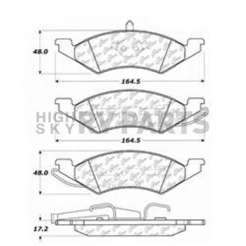 Stop Tech/ Power Slot Brake Pad - 104.02570