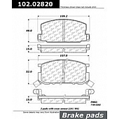 Stop Tech/ Power Slot Brake Pad - 102.02820