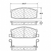 Stop Tech/ Power Slot Brake Pad - 104.02740