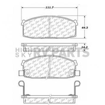 Stop Tech/ Power Slot Brake Pad - 104.02740