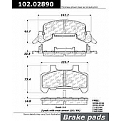 Stop Tech/ Power Slot Brake Pad - 102.02890