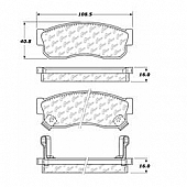 Stop Tech/ Power Slot Brake Pad - 104.02750