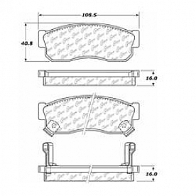 Stop Tech/ Power Slot Brake Pad - 104.02750