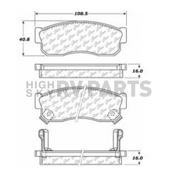 Stop Tech/ Power Slot Brake Pad - 104.02750