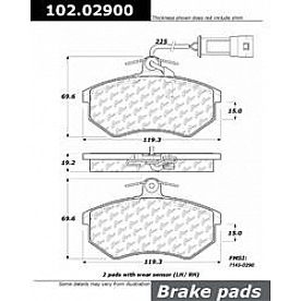 Stop Tech/ Power Slot Brake Pad - 102.02900