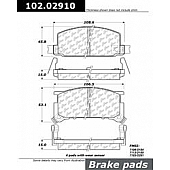Stop Tech/ Power Slot Brake Pad - 102.02910