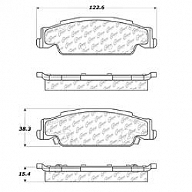 Stop Tech/ Power Slot Brake Pad - 104.09220