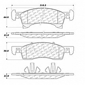 Stop Tech/ Power Slot Brake Pad - 104.09340