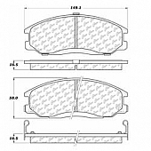 Stop Tech/ Power Slot Brake Pad - 300.08640