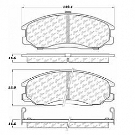 Stop Tech/ Power Slot Brake Pad - 300.08640