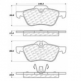 Stop Tech/ Power Slot Brake Pad - 104.09390