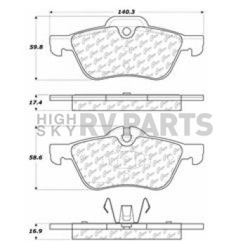 Stop Tech/ Power Slot Brake Pad - 104.09390