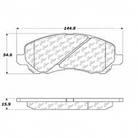 Stop Tech/ Power Slot Brake Pad - 300.08660