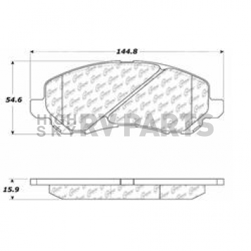 Stop Tech/ Power Slot Brake Pad - 300.08660