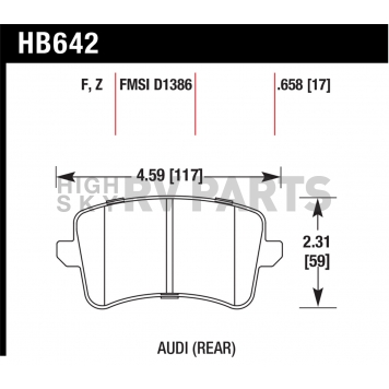 Hawk Performance Brake Pad - HB642Z.658-1