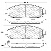 Stop Tech/ Power Slot Brake Pad - 104.10800