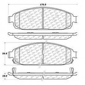 Stop Tech/ Power Slot Brake Pad - 104.10800
