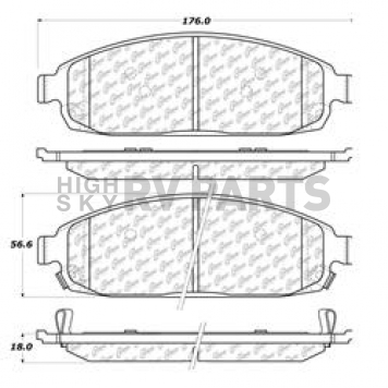 Stop Tech/ Power Slot Brake Pad - 104.10800