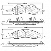 Stop Tech/ Power Slot Brake Pad - 106.12780