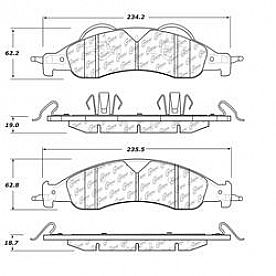 Stop Tech/ Power Slot Brake Pad - 106.12780