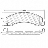 Stop Tech/ Power Slot Brake Pad - 106.13350