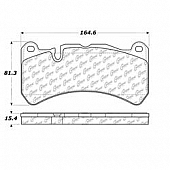 Stop Tech/ Power Slot Brake Pad - 104.11160