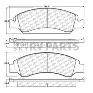 Stop Tech/ Power Slot Brake Pad - 106.13630