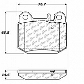 Stop Tech/ Power Slot Brake Pad - 300.08740