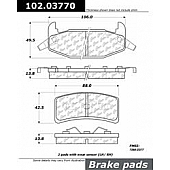 Stop Tech/ Power Slot Brake Pad - 102.03770