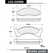 Stop Tech/ Power Slot Brake Pad - 102.00900