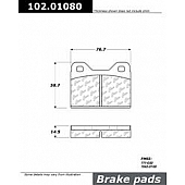 Stop Tech/ Power Slot Brake Pad - 102.01080