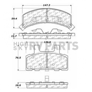 Stop Tech/ Power Slot Brake Pad - 103.03690