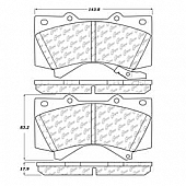 Stop Tech/ Power Slot Brake Pad - 105.13030