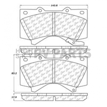 Stop Tech/ Power Slot Brake Pad - 105.13030