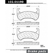 Stop Tech/ Power Slot Brake Pad - 102.01190