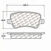 Stop Tech/ Power Slot Brake Pad - 105.13070