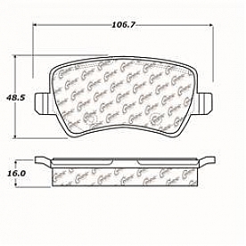 Stop Tech/ Power Slot Brake Pad - 105.13070